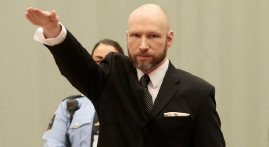 Breivik îşi pune radicalizarea în închisoare pe seama izolării