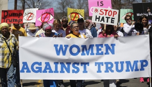 Protestatari anti-Trump se îndreaptă către Washington 