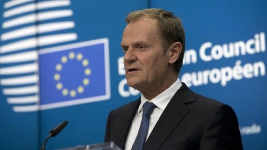 Tusk anunţă că este dispus să accepte un al doilea mandat ca preşedinte al Consiliului European