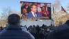 Macron, într-o demonstraţie de forţă la Lyon în faţa adversarilor săi la preşedinţie