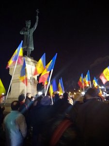 Marş PPDA la Chişinău de susţinere a protestelor din România