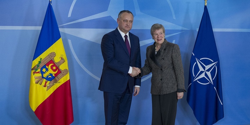 Igor Dodon reiterează că deschiderea Biroului de legătură NATO la Chişinău ar fi o provocare şi avertizează că îl va închide