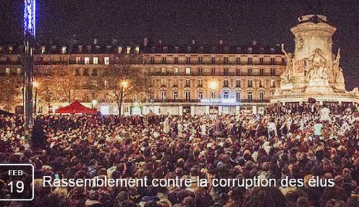 Manifestaţie anticorupţie inspirată de protestele din România, la Paris;peste 6.000 de oameni şi-au anunţat participarea