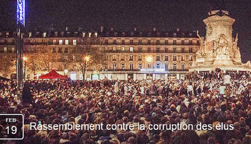 Manifestaţie anticorupţie inspirată de protestele din România, la Paris;peste 6.000 de oameni şi-au anunţat participarea