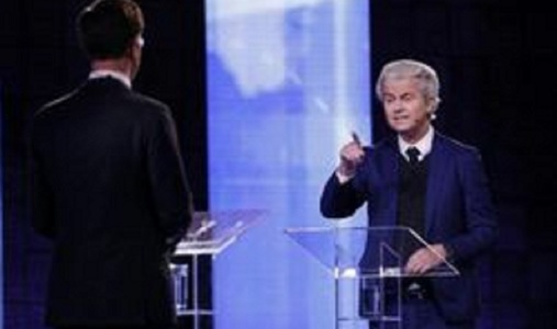 Înfruntare virulentă între Rutte şi Wilders pe tema viitorului ţării într-o dezbatere televizată înainte de alegeri