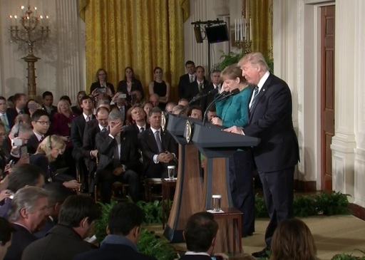 Preşedintele Trump i-a mulţumit cancelarului german pentru angajamentul luat în vederea creşterii cheltuielilor militare, pentru a atinge 2% din PIB