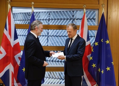 Marea Britanie şi Uniunea Europeană au dat oficial startul Brexit. Guvernul britanic a publicat pe site scrisoarea care a declanşat Brexitul. May: Regatul Unit părăseşte UE. Este un moment istoric şi nu poate exista o cale de întoarcere. UPDATE. VIDEO