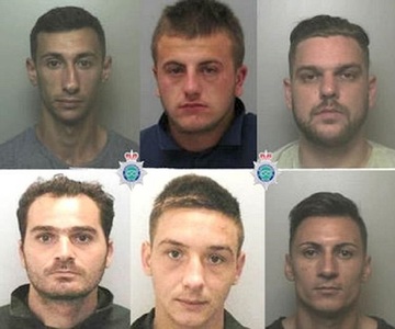 Români condamnaţi la peste 50 de ani de detenţie, în total, pentru jafuri de peste trei milioane de lire în Marea Britanie. VIDEO