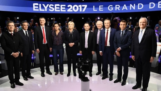 Prezidenţiabilii francezi s-au ciocnit în a doua dezbatere televizată cu privire la locul Franţei în Europa