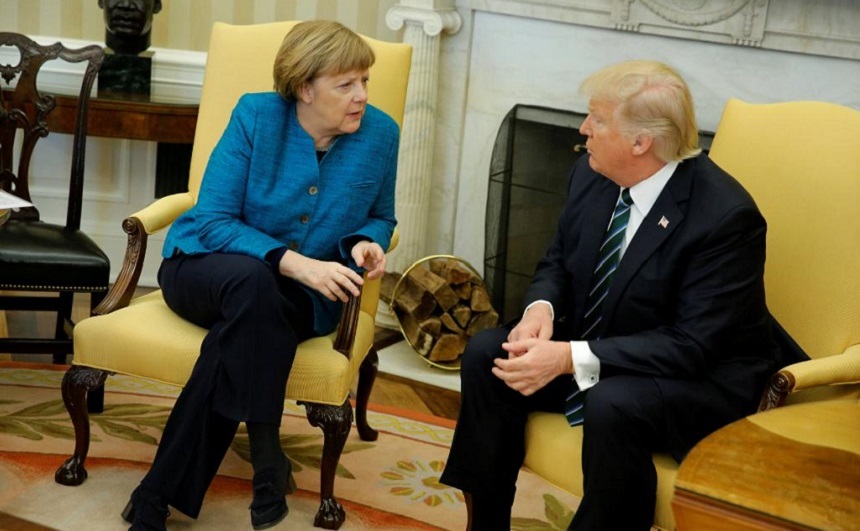 Trump şi Merkel au vorbit la telefon despre conflictele din estul Ucrainei şi Afganistan