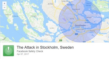 Facebook a activat opţiunea ”safety check” după atentatul terorist din Stockholm