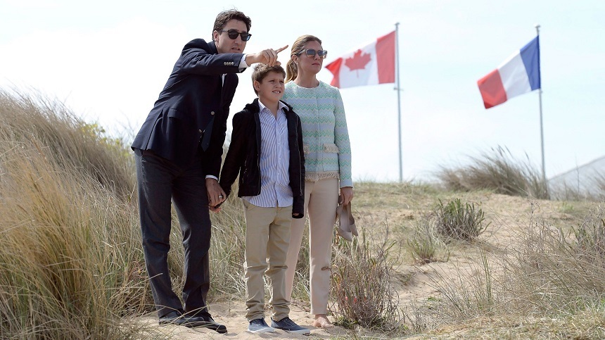 Premierul canadian Justin Trudeau vizitează ”Juno Beach” în Normandia