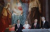 Putin şi Medvedev au asistat la slujba de Înviere la Catedrala Hristos Mântuitorul din Moscova. VIDEO