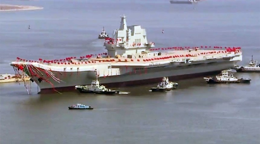China lansează al doilea portavion fabricat integral în ţară