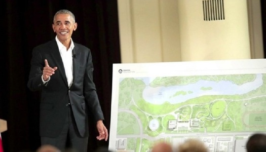 Obama îşi prezintă viitoarea bibliotecă