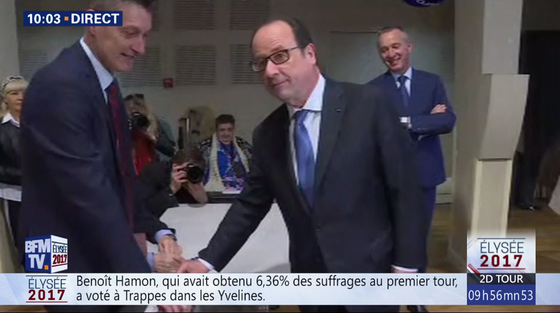 Hollande a votat în al doilea tur de scrutin al alegerilor prezidenţiale