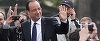 Hollande, primit la sediul Partidului Socialist în aplauze