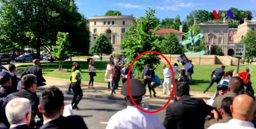 Nouă răniţi la un protest faţă de Erdogan la Washington. VIDEO