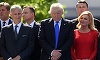 Trump l-a împins pe premierul Muntenegrului pentru a ajunge în faţă la summitul NATO. VIDEO