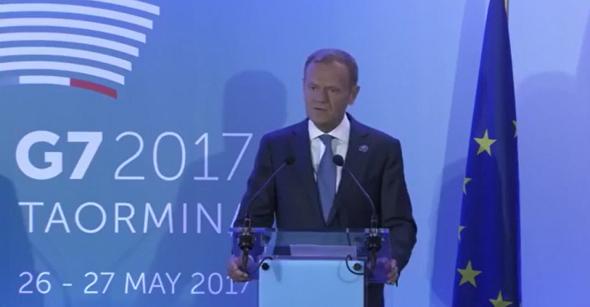 Tusk se aşteaptă, la Taormina, la cel mai provocator summit G7 din ultimii ani 