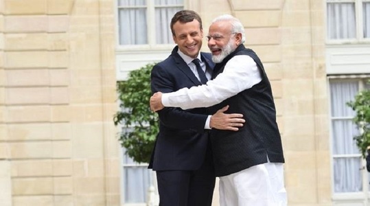 Macron şi Modi îşi reafirmă la Paris voinţa de a lupta împotriva modificărilor climatice