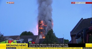 Peste 50 de răniţi în incendiul de la Grenfell Tower, anunţă ambulanţa