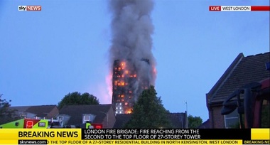 Peste 50 de răniţi în incendiul de la Grenfell Tower, anunţă ambulanţa