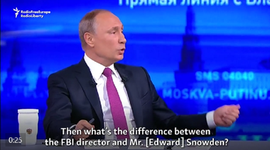 Putin speră la o normalizare a relaţiilor dintre Rusia şi SUA, dar îi oferă ironic azil lui Comey pe care-l compară cu Snowden - VIDEO