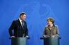 Merkel spune că vrea, după o întâlnire cu Iohannis, un acord asupra Brexitului ”în interesul ambelor părţi”
