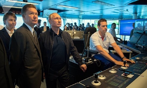 Putin lansează un şantier submarin al gazoductului TurkStream