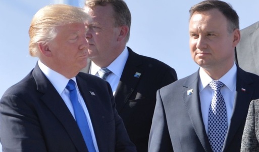 Andrzej Duda susţine că vizita preşedintelui Trump întăreşte poziţia Poloniei în UE