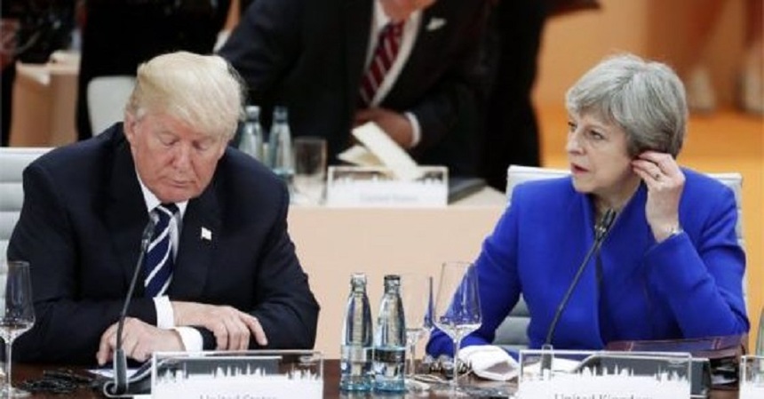 Trump îşi exprimă speranţa, la finalul unei întâlniri cu May, că SUA şi M. Britanie vor semna rapid un acord comercial
