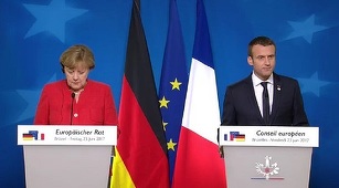 Macron şi Merkel prezidează joi o şedinţă comună a Guvernelor francez şi german