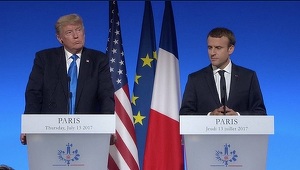 Trump salută alături de Macron, la Elysee, o relaţie ”care nu poate fi ruptă” între SUA şi Franţa