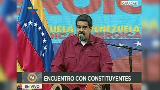 Maduro îşi inaugurează Constituanta în toiul contestării