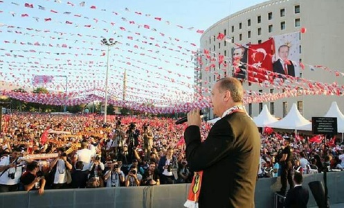 Erdogan stabileşte la inaugurarea unui stadion ce să poarte presupuşii ”pucişti” şi ”terorişti” la procese