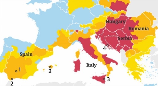 Un val de căldură extremă distruge culturi şi intensifică seceta în Europa Centrală şi Sud-Est