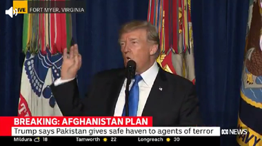 UPDATE - Donald Trump exclude orice retragere din Afganistan şi denunţă Pakistanul drept o vizuină a ”agenţilor haosului”. Talibanii condamnă politica lui Trump în Afganistan şi ameninţă cu o continuare a jihadului