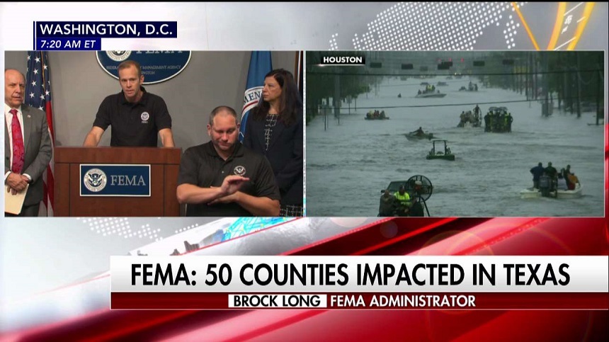 Aproximativ 30.000 de sinistraţi aşteptaţi în centre de evacuare în urma inundaţiilor cauzate de furtuna Harvey, anunţă FEMA