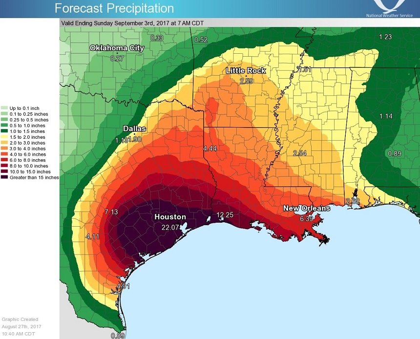 Harvey oferă o primă imagină a modului în care vor arăta furtunile în viitor, avertizează oameni de ştiinţă