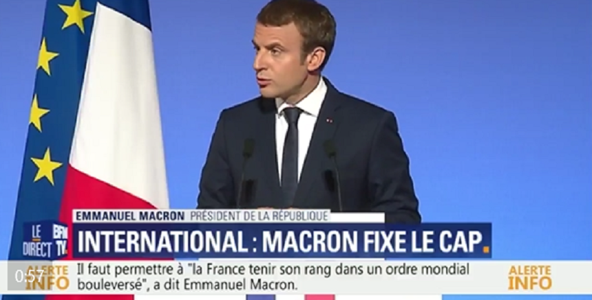 Macron face din ”lupta împotriva terorismului islamist” prioritatea diplomaţiei franceze