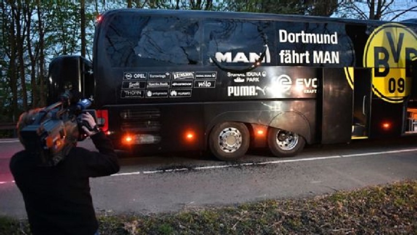 Suspectul în atacul cu bombă asupra autocarului Borussiei Dortmund, inculpat de tentativă de omor