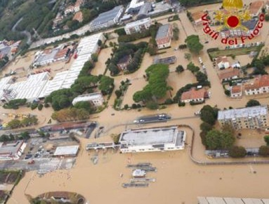 Bilanţul inundaţiilor din Italia a crescut la opt morţi