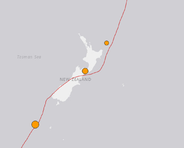 Două seisme cu magnitudinea peste 5 s-au produs în noua Zeelandă, în mai puţin de o oră