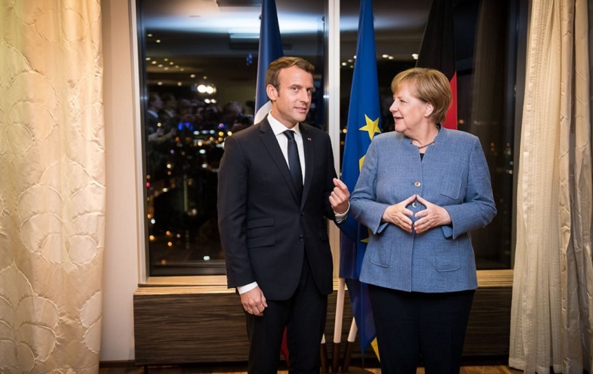Există ”un larg consens între Germania şi Franţa”, spune Merkel la sosirea la Tallinn, lăudând propunerile lui Macron cu privire la reformarea UE