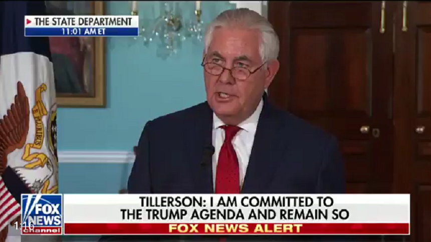 Tillerson îl cataloghează drept ”debil” pe Trump, dezvăluie NBC News; preşedintele SUA denunţă ”ştiri false” şi îndeamnă postul să-şi ceară scuze
