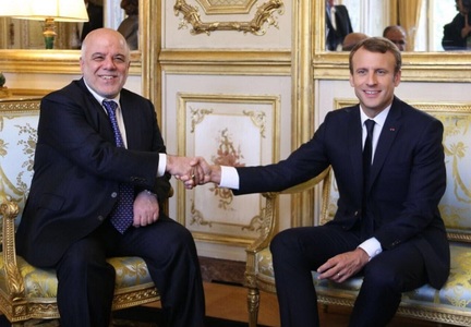 Franţa este pregătită să medieze în criza irakiano-kurdă, anunţă Macron într-o întâlnire cu al-Abadi, care-i îndeamnă pe kurzi să lupte împotriva Statului Islamic şi dă asigurări că Bagdadul nu vrea o confruntare armată cu Kurdistanul după referendum