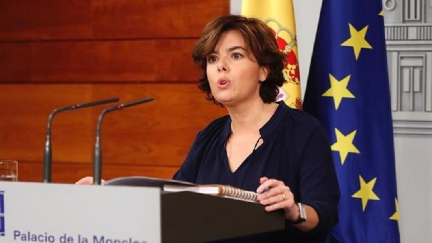 Spania va restabili legea şi democraţia dacă separatiştii catalani declară independenţa, avertizează vicepremierul spaniol Soraya Saenz de Santamaria