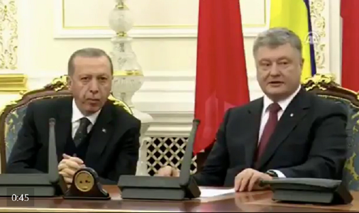 Ankara nu va recunoaşte anexarea Crimeei de către Rusia, promite Erdogan în Ucraina