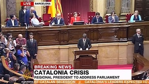 UPDATE - Preşedintele separatist catalan propune Parlamentului suspendarea declaraţiei de independenţă şi negocieri cu Spania. Opoziţia catalană denunţă o ”lovitură de stat”. Madridul nu acceptă o declarare ”implicită” a independenţei în discurs VIDEO